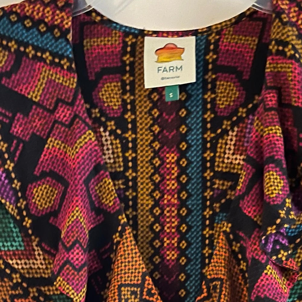 Farm Rio Yawanawa Stripes Ankle Dress - Picture 10 of 10